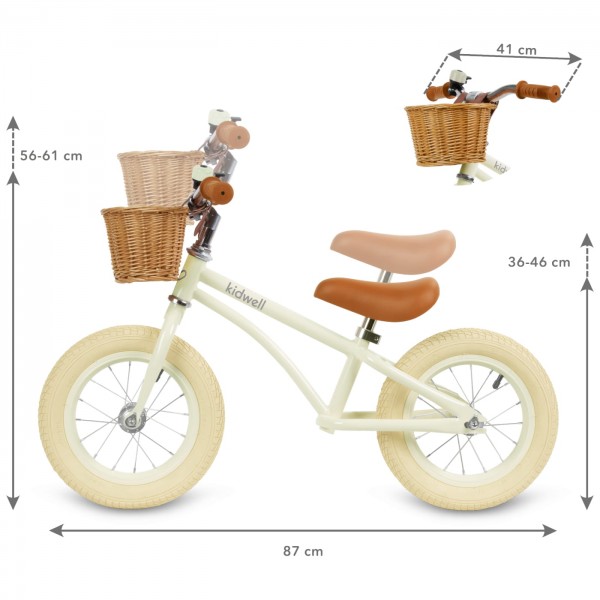 CLASSY Cream balance bike--bebis.lv