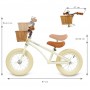 CLASSY Cream balance bike--bebis.lv