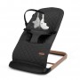 LARO Black/Wooden baby bouncer--bebis.lv
