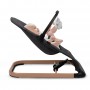 LARO Black/Wooden baby bouncer--bebis.lv
