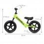 REBEL Green balance bike--bebis.lv