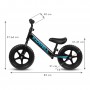 REBEL Black balance bike--bebis.lv