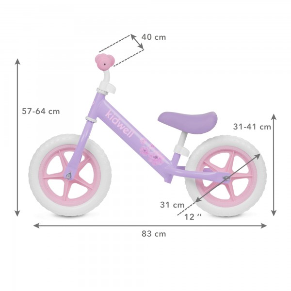 REBEL Violet balance bike--bebis.lv