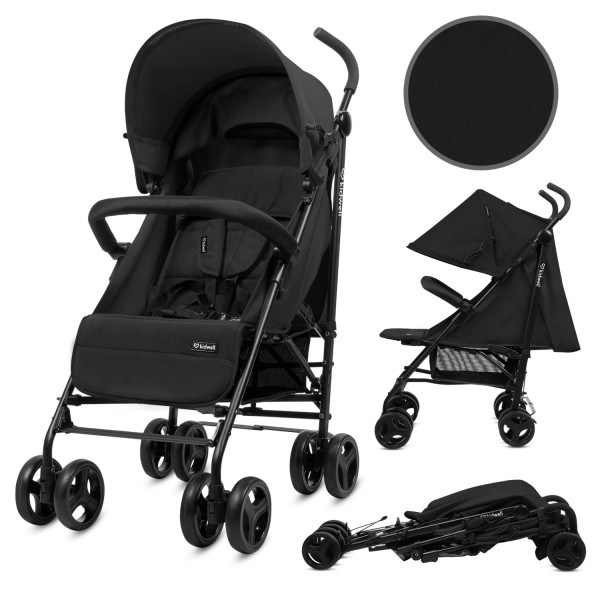 QUGAR BLACK stroller--bebis.lv