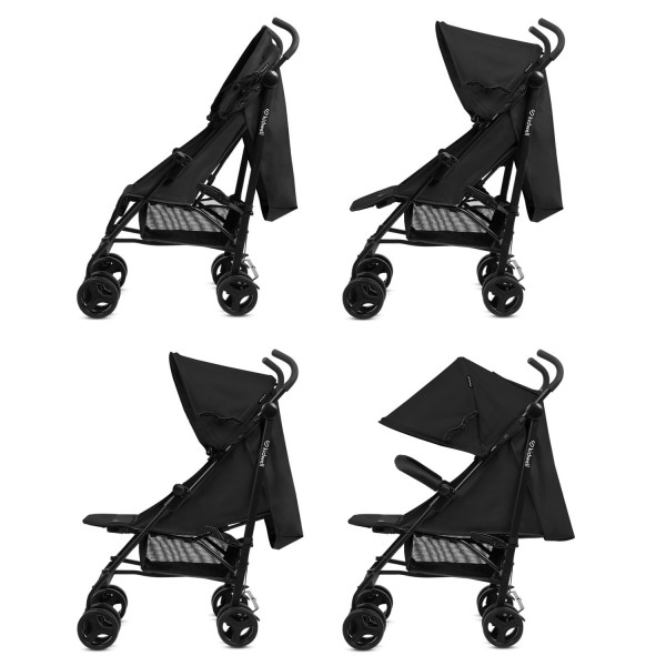 QUGAR BLACK stroller--bebis.lv