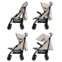 QUGAR BEIGE/BLACK stroller--bebis.lv
