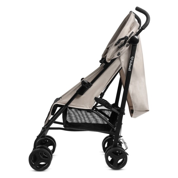 QUGAR BEIGE/BLACK stroller--bebis.lv