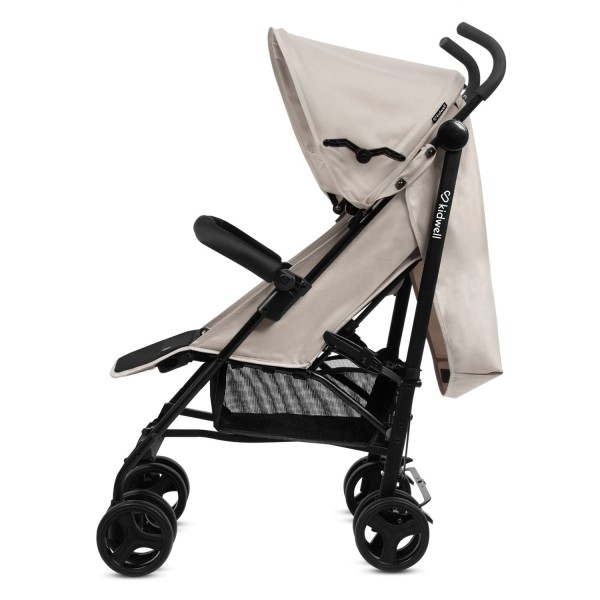 QUGAR BEIGE/BLACK stroller--bebis.lv