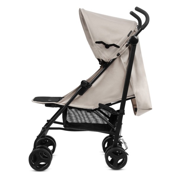 QUGAR BEIGE/BLACK stroller--bebis.lv