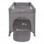 BLISSY Lift Gray two-level travel cot--bebis.lv