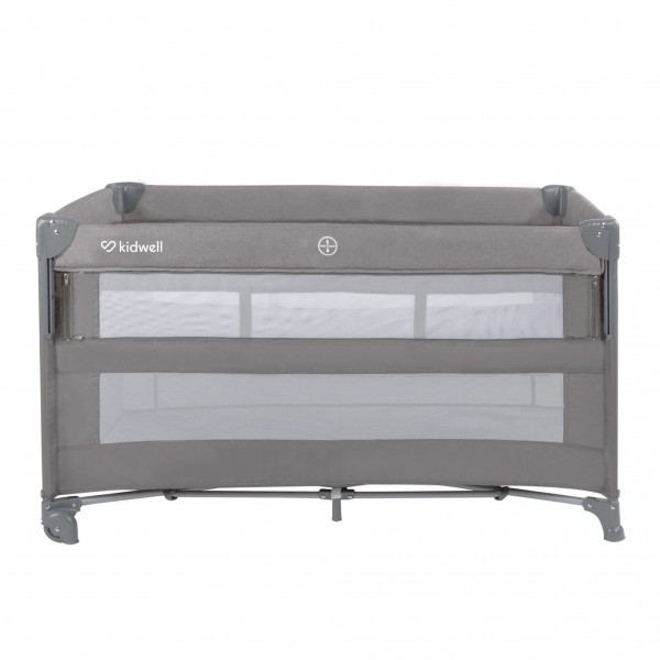 BLISSY Lift Gray two-level travel cot--bebis.lv