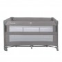 BLISSY Lift Gray two-level travel cot--bebis.lv