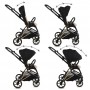 VELMONT Black/Beige stroller with bassinet--bebis.lv
