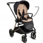 VELMONT Black/Beige stroller with bassinet--bebis.lv