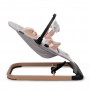 LARO Full Grey/Wooden baby bouncer--bebis.lv