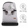 LARO Full Grey/Wooden baby bouncer--bebis.lv