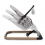 LARO Full Grey/Wooden baby bouncer--bebis.lv