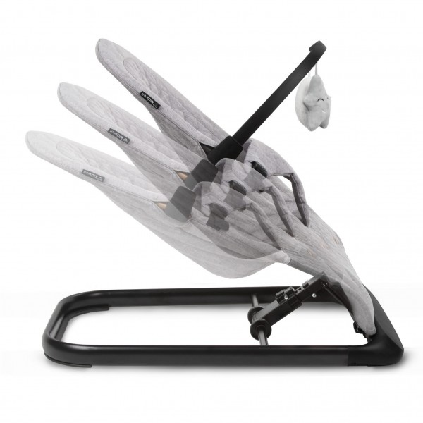 LARO Full Grey/Black baby bouncer--bebis.lv