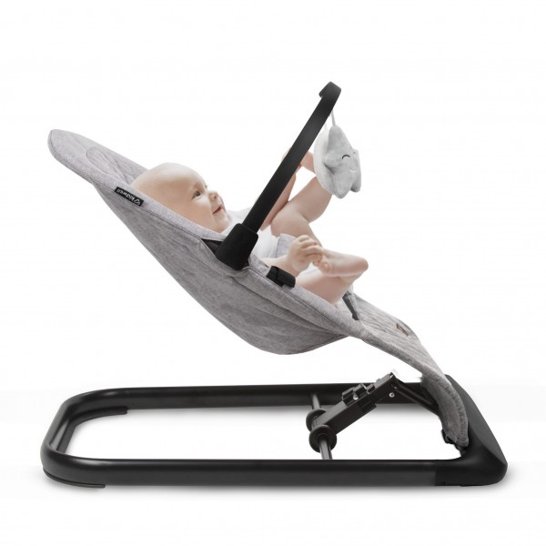 LARO Full Grey/Black baby bouncer--bebis.lv