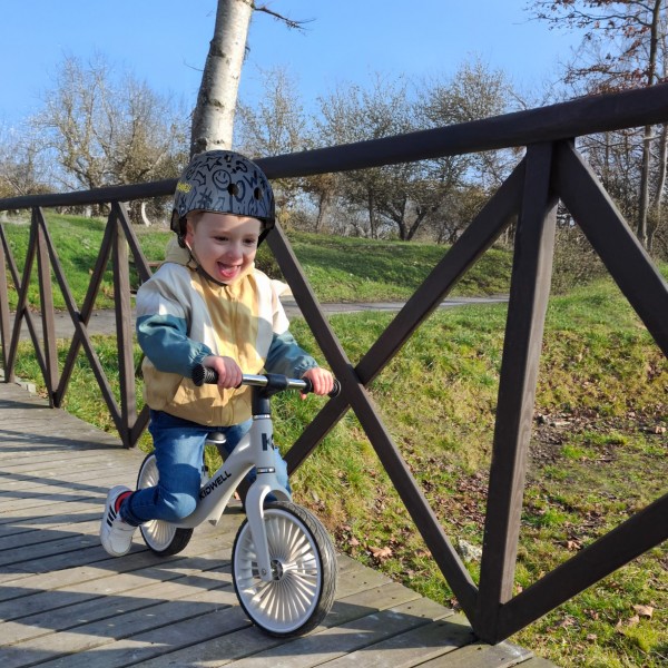 NIX Gray balance bike--bebis.lv