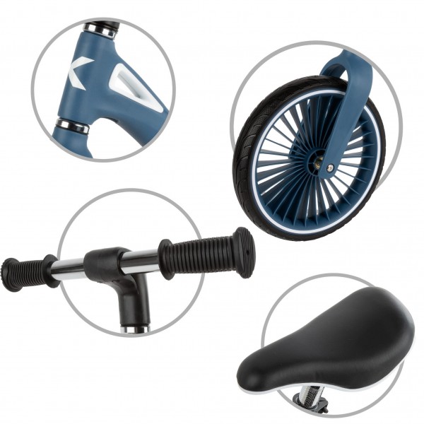 NIX Dark Blue balance bike--bebis.lv