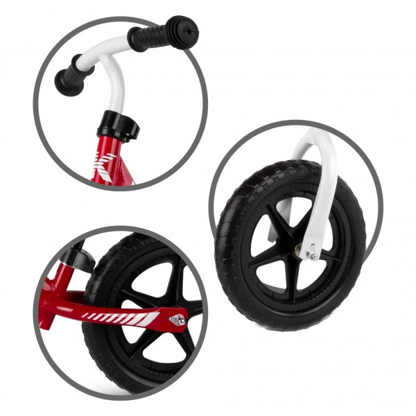 REBEL Red balance bike--bebis.lv