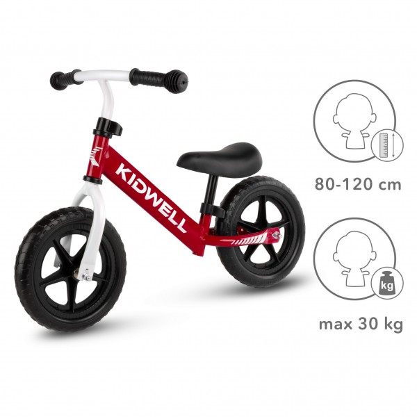 REBEL Red balance bike--bebis.lv