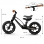 Vito Black balance bike--bebis.lv
