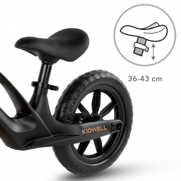 Vito Black balance bike--bebis.lv