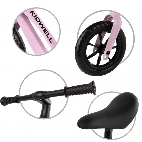 Vito Pink balance bike--bebis.lv