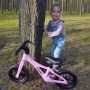 JOGO Pink balance bike--bebis.lv