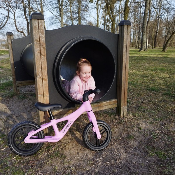 JOGO Pink balance bike--bebis.lv