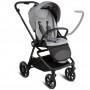 VELMONT Gray stroller with bassinet--bebis.lv