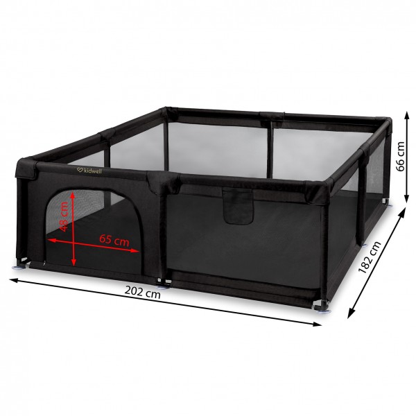 FANKO Black playpen 180x200--bebis.lv