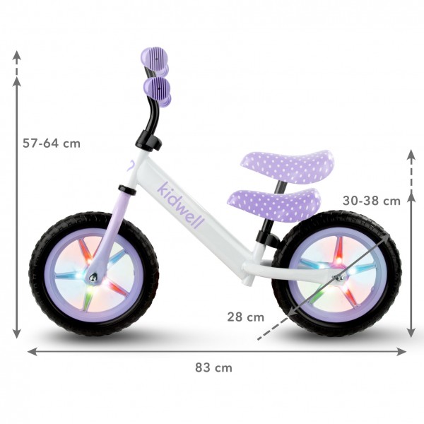 REBEL LED Dots balance bike--bebis.lv