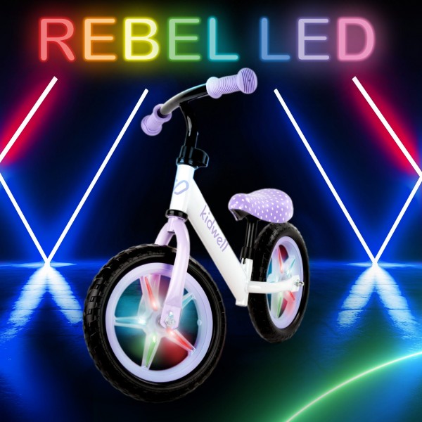 REBEL LED Dots balance bike--bebis.lv