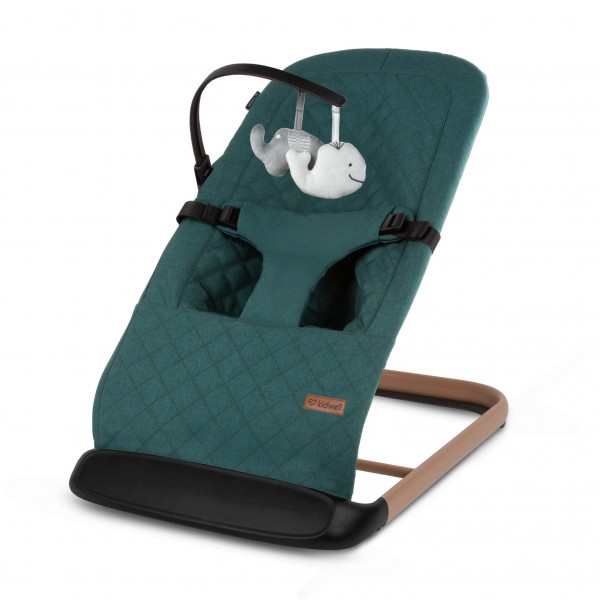 LARO Green/Wooden baby bouncer--bebis.lv