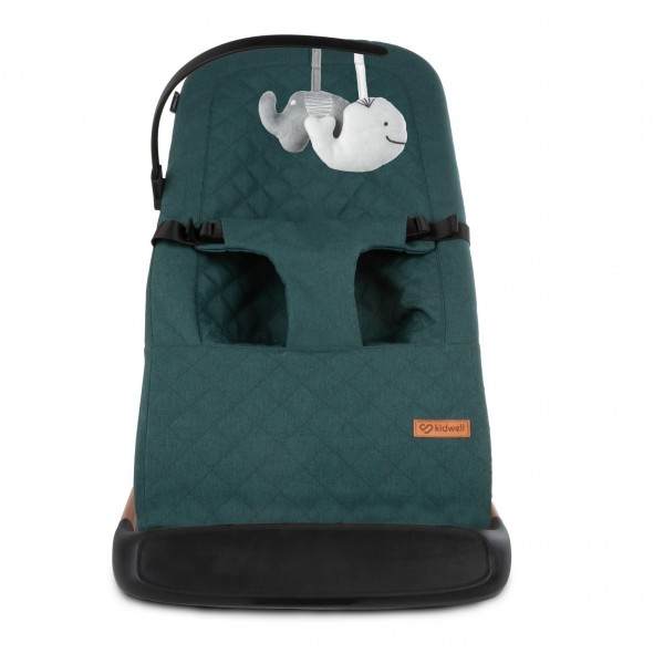 LARO Green/Wooden baby bouncer--bebis.lv