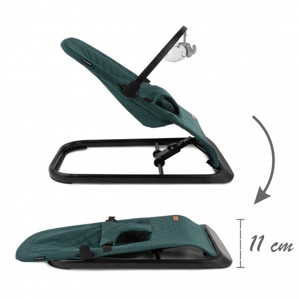 LARO Green/Black baby bouncer--bebis.lv