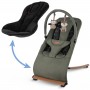 RUBI Green/Black baby bouncer--bebis.lv