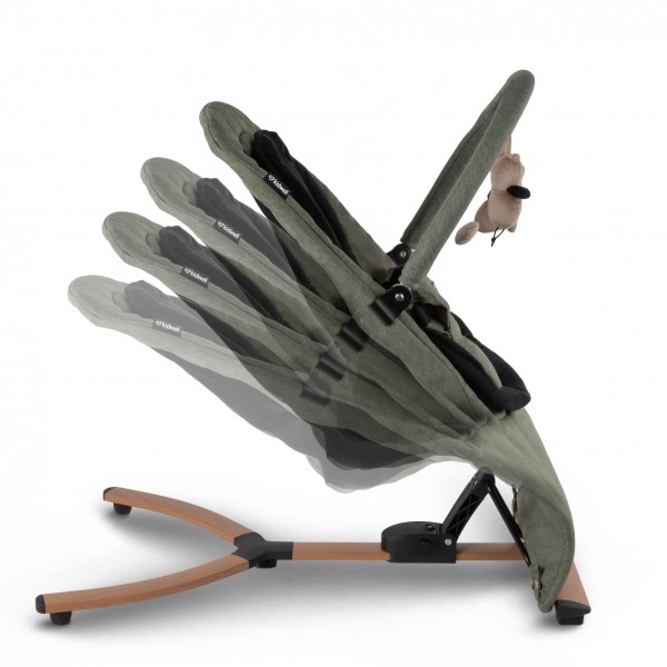 RUBI Green/Black baby bouncer--bebis.lv