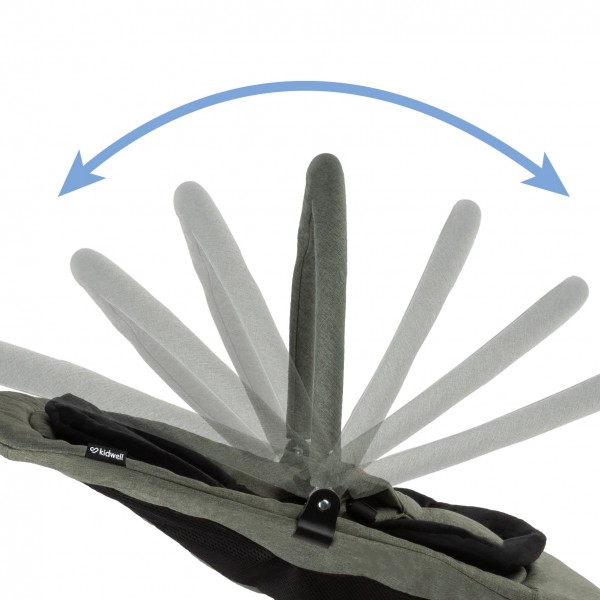 RUBI Green/Black baby bouncer--bebis.lv