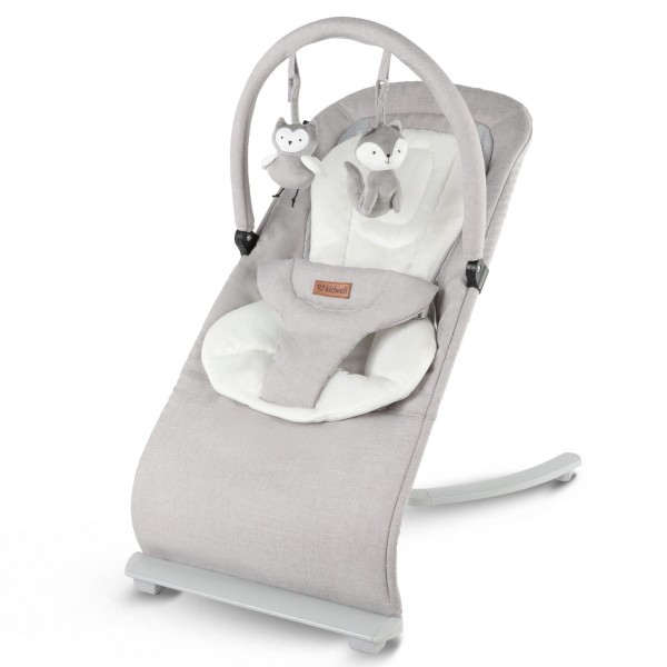RUBI Gray/White baby bouncer--bebis.lv