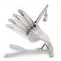 RUBI Gray/White baby bouncer--bebis.lv