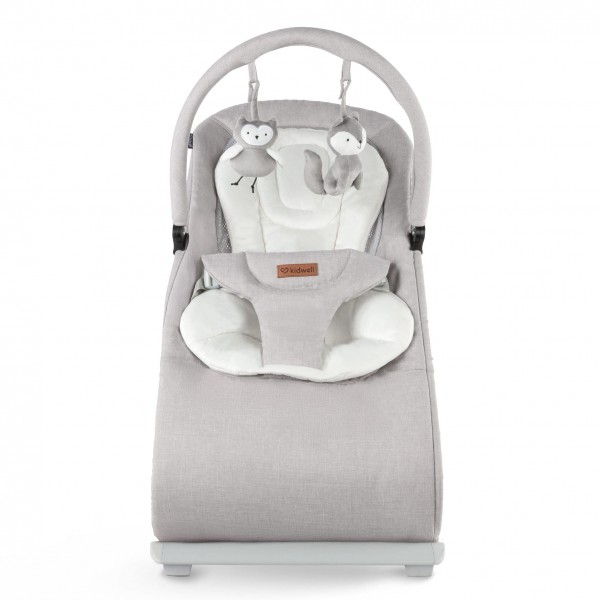 RUBI Gray/White baby bouncer--bebis.lv