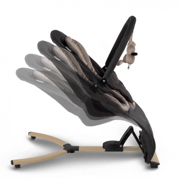 RUBI Black/Gold baby bouncer--bebis.lv