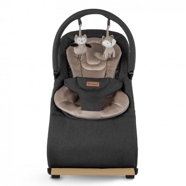RUBI Black/Gold baby bouncer--bebis.lv