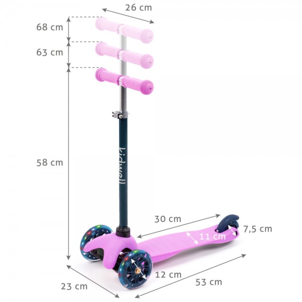 UNO Violet-Navy Balance scooter--bebis.lv