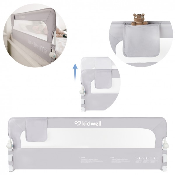 Bed Rail CORI grey--bebis.lv