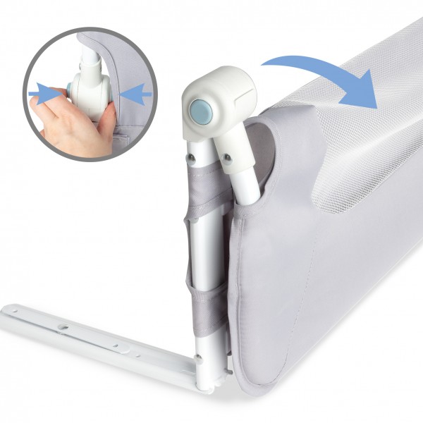 Bed Rail CORI grey--bebis.lv